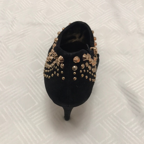 BCBGMaxAzria Black Velvet Peep-toe Pumps - Picture 4 of 4